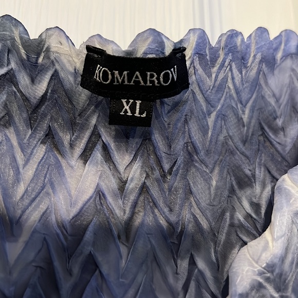 Komarov size X/L blue and white dress - Picture 5 of 11